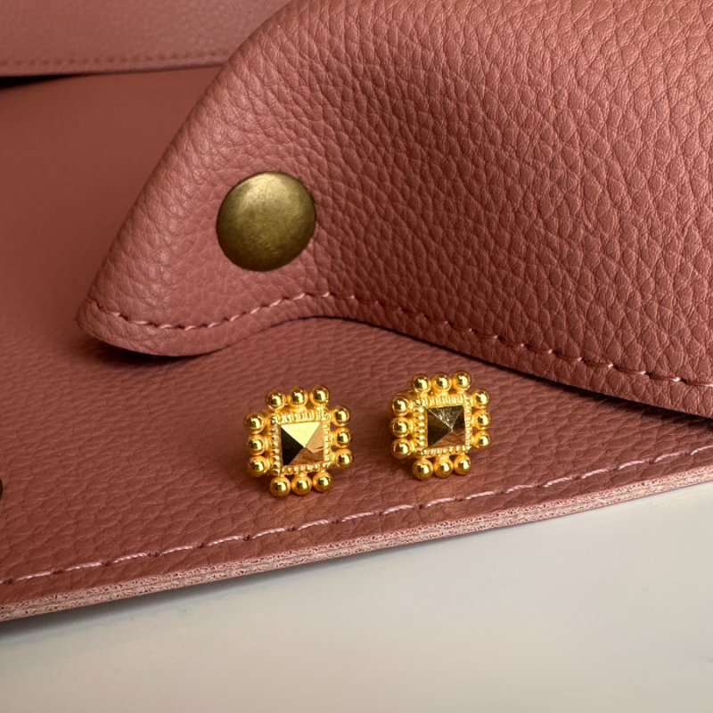   Square Earrings (Medical Closure)