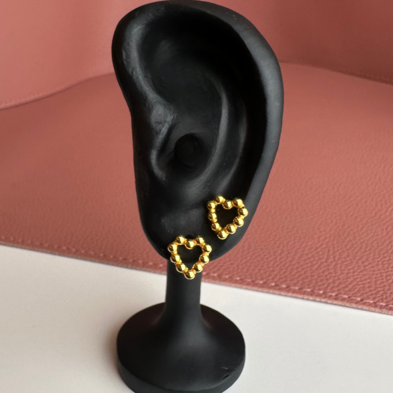   Heart Earrings (Medical Closure)